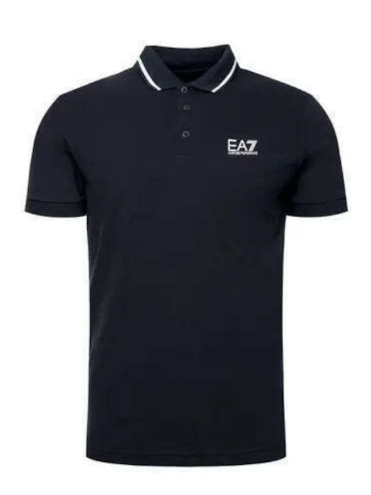 Emporio Armani Bluza Bărbătească cu Mânecă Scurtă Polo Albă