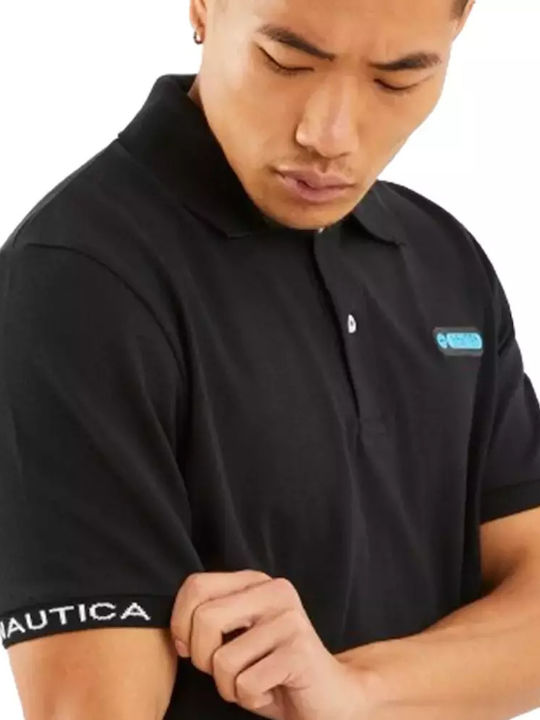 Men's Short Sleeve Blouse Polo Black