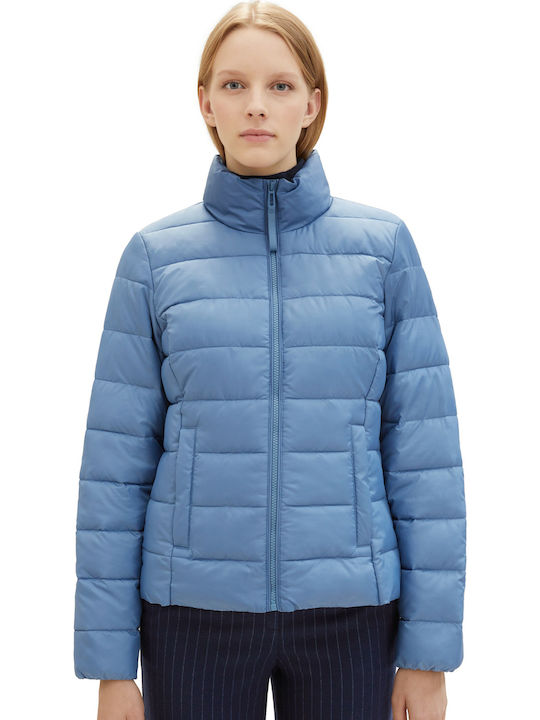Scurtă Jachetă de femei Puffer Albastru