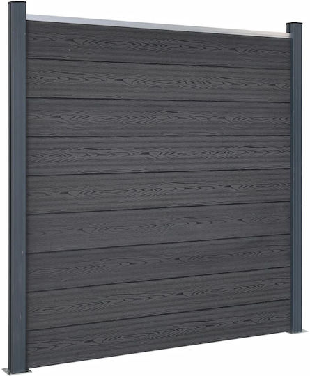 vidaXL Fence Panel from WPC in Gray Color 1.8x1.86m