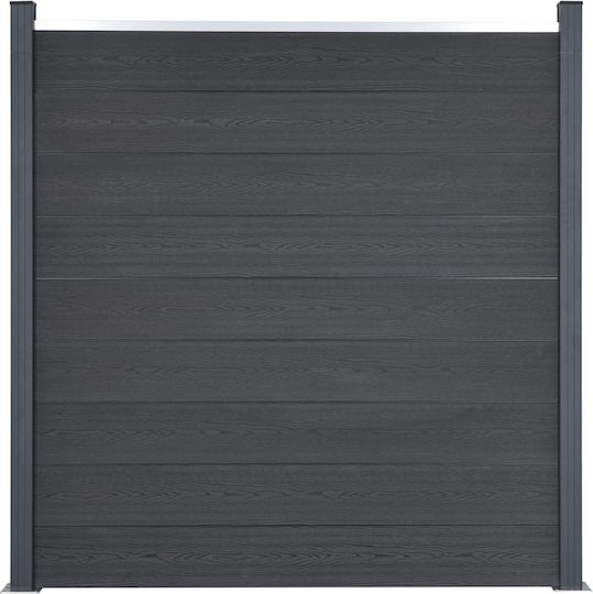 vidaXL Fence Panel from WPC in Gray Color 1.8x1.86m