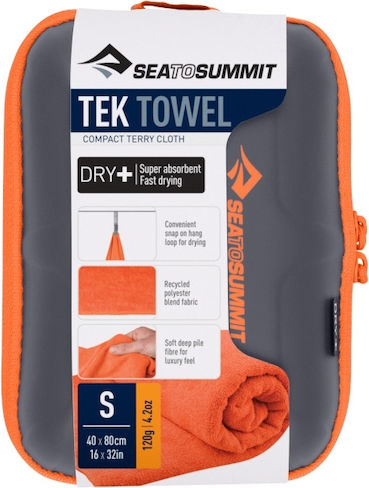 Sea to Summit Sea to Summit Microfiber Towel Face in Orange Case 40x40cm