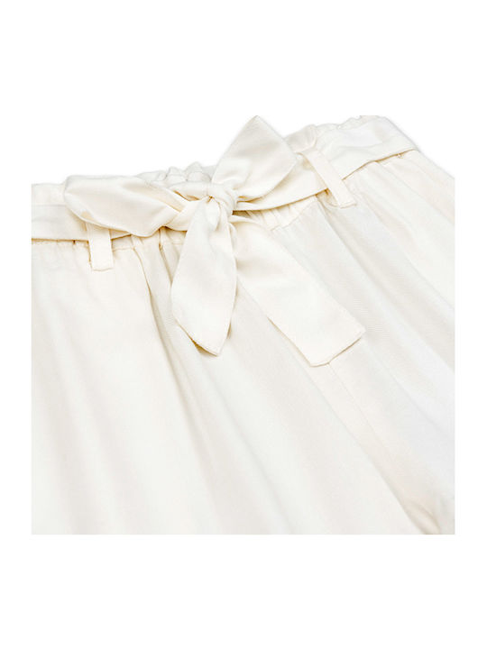 Kids' Fabric Palazzo Pants Ecru