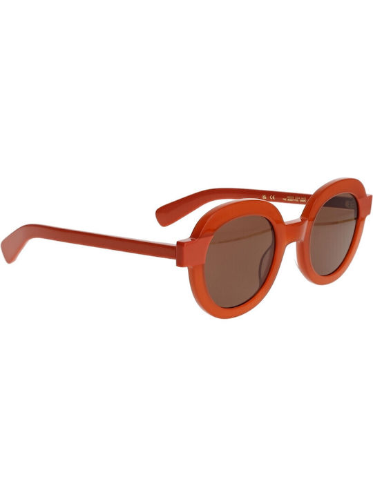 Kaleos Women's Sunglasses with Orange Plastic Frame and Red Lens MACGUFF 4