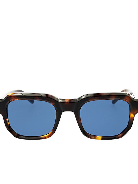 Common Sense Sunglasses with Brown Tartaruga Plastic Frame and Blue Lens CS017