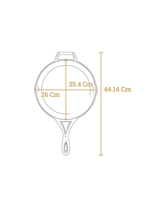 Lodge Blacklock Τηγάνι από Μαντέμι 26.03cm