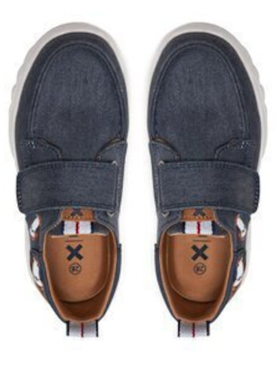 Boys Moccasins Navy Blue