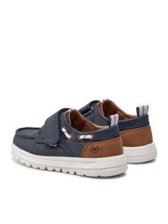 Boys Moccasins Navy Blue