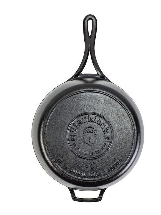 Lodge Blacklock Cast Iron Pan with Lid 44.12cm