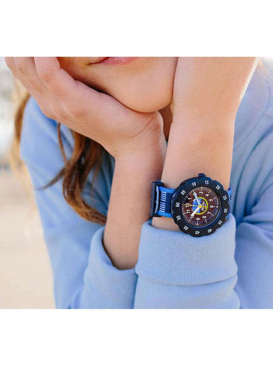 FlikFlak Kids Analog Watch Dreams with Fabric Strap Multicolour