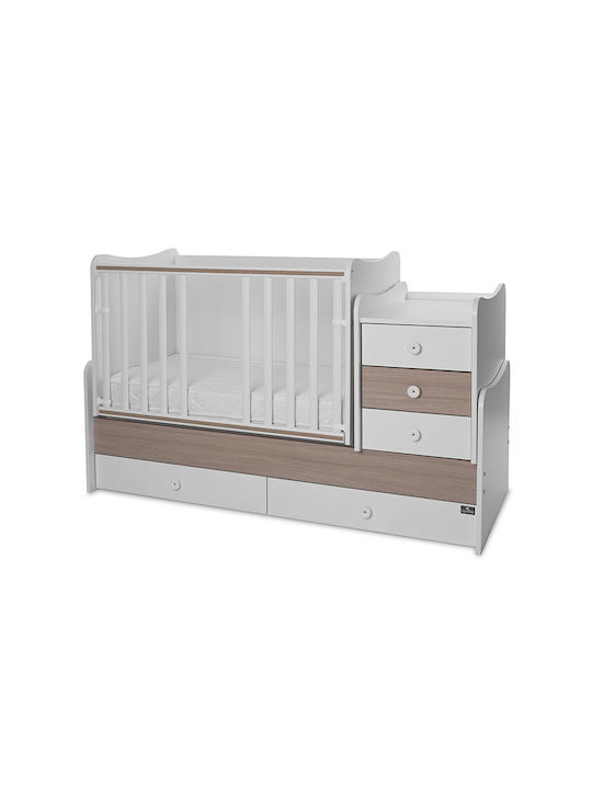 Lorelli Pătuț Bebeluși Multifuncțional Maxi Plus Alb pentru Saltea 70x160cm
