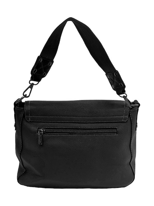 Leather Women's Handbag Crossbody Shoulder Black