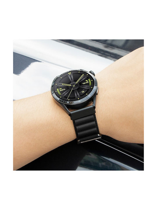 Каишка за часовник Hoco Wh05 Climbing Series Nylon за Samsung Huawei Xiaomi Vivo Oppo и 20mm Универсална Черна