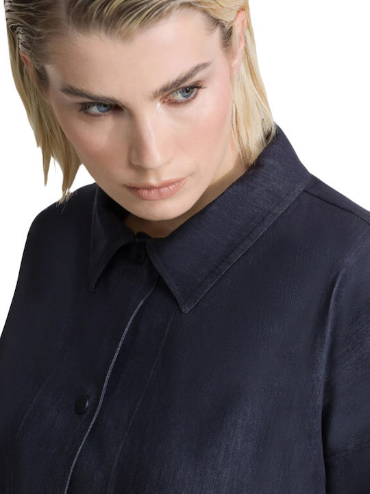 Γυναικείο Overshirt Navy Μπλε