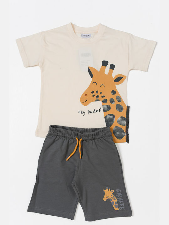 Trax Kids Set with Shorts Summer 2pcs Giraffe