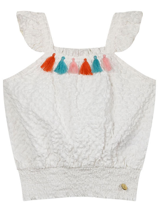 Energiers Kids Blouse Sleeveless Ecru