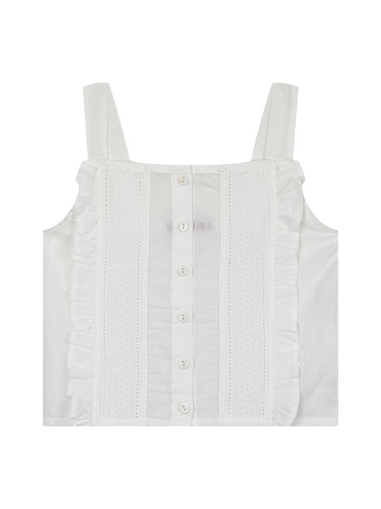 Energiers Kids Blouse Sleeveless White