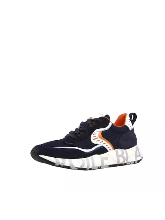 Voile Blanche Herren Sneakers Navy / Orange