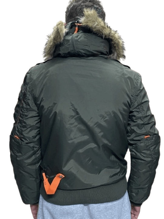 Winter Jacke Bomber Khaki