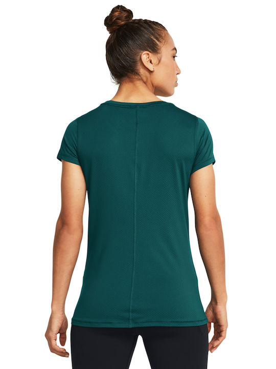 Under Armour Damen Sportliche Bluse Kurzärmelig Grün