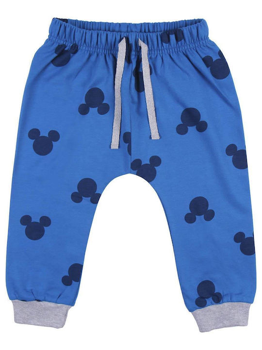 Kids Sweatpants Set Blue 2 Pieces Mickey Friends