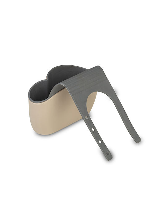 Nava Misty Sponge Holder Plastic Beige 14x6x13.5cm