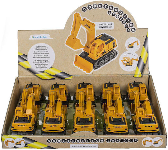 Toy Excavator With Moving Parts Yellow/Black Plastic 16cm