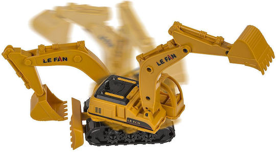 Toy Excavator With Moving Parts Yellow/Black Plastic 16cm