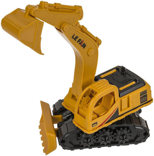 Toy Excavator With Moving Parts Yellow/Black Plastic 16cm