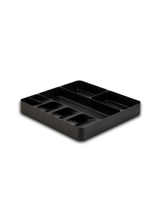 Nava Drawer Cutlery Tray Acer Plastic 40x38.5x5.5cm Black