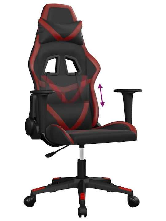 vidaXL 3143672 Καρέκλα Gaming Δερματίνης Μαύρο / Κόκκινο