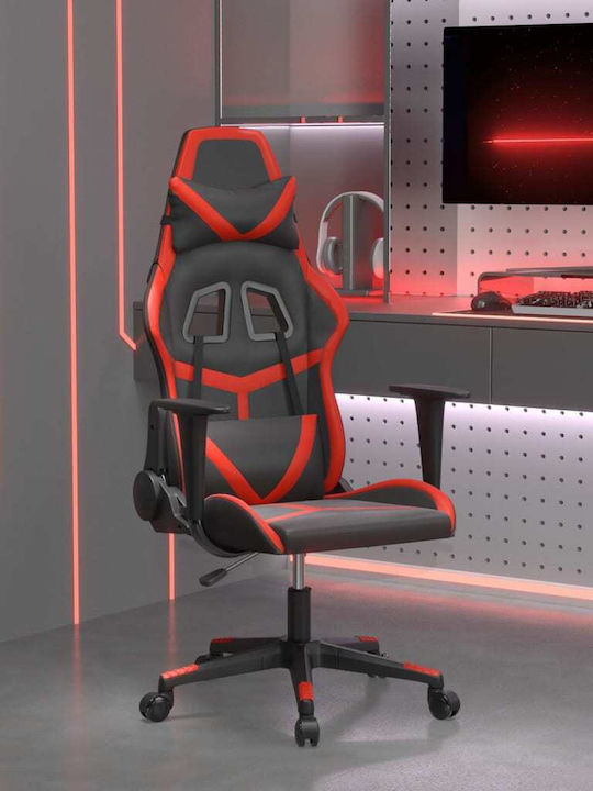 vidaXL 3143666 Καρέκλα Gaming Δερματίνης Μαύρο / Κόκκινο