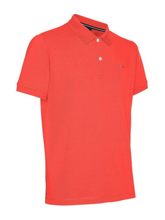 Geox Herren Kurzarmshirt Polo Orange