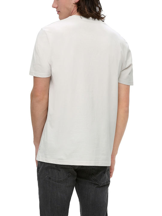 S.Oliver Men's Short Sleeve T-shirt White