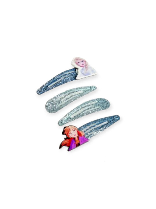 Frozen District Set of Kids Hair Clips with Hair Clip 4pcs