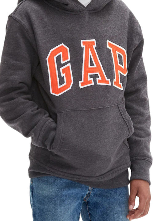 Kids Sweatshirt with Hood and Pockets Gray