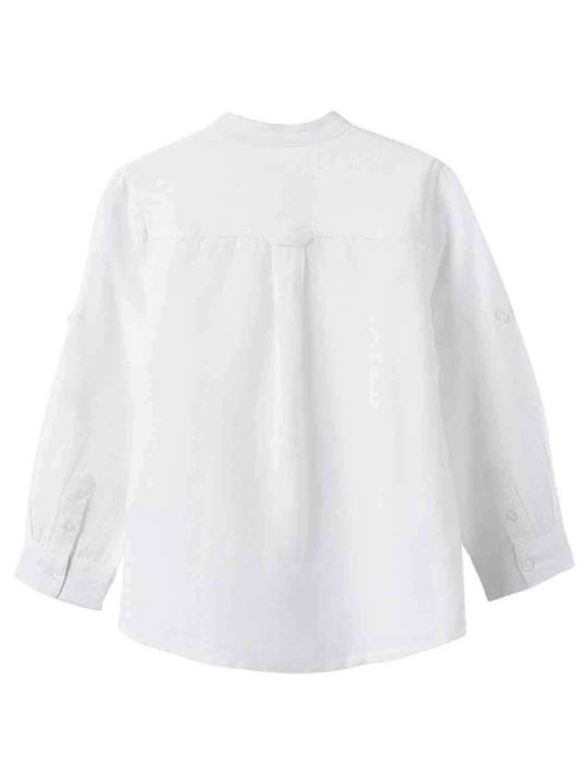 Zippy Kids Linen Shirt White