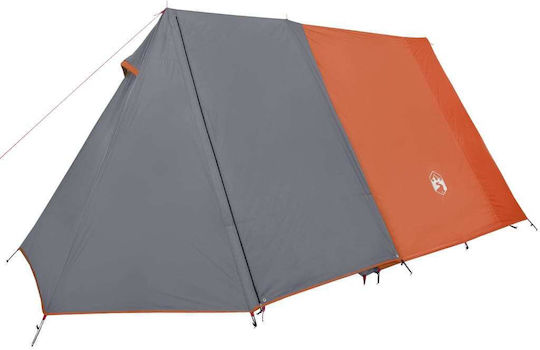 vidaXL Summer Camping Tent Grey For 3 People 190x200x170cm