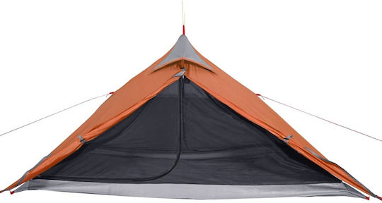 vidaXL Summer Camping Tent Teepee Grey for 1 Person 255x153x119cm