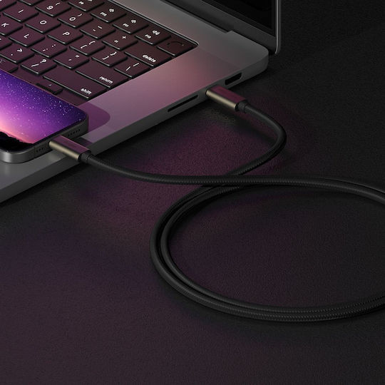 Ringke USB 3.2 Video Cable USB-C male - USB-C 240W PD Μαύρο 1m