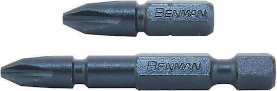 Benman Бит за Винтоверт Кръст с Размер PH2 V5 Steel
