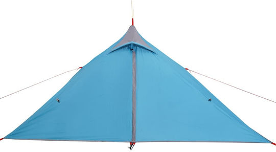 vidaXL Summer Camping Tent Teepee Blue with Double Cloth for 1 Person 255x153x119cm