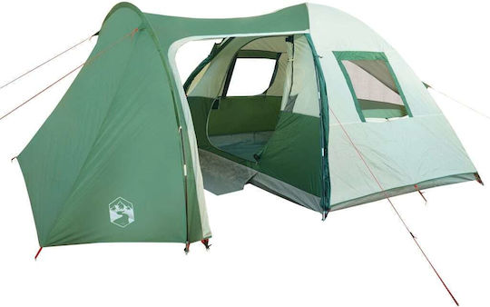 vidaXL Καλοκαιρινή Σκηνή Camping Τούνελ Πράσινη για 6 Άτομα 195x342x195εκ.