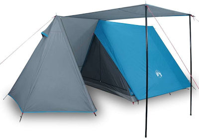 vidaXL Σκηνή Camping Μπλε για 3 Άτομα 465x220x170εκ.