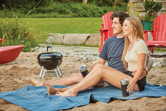 Napoleon Kettle Nk14k Portable Charcoal Grill Kettle with Lid 34cmx34cm