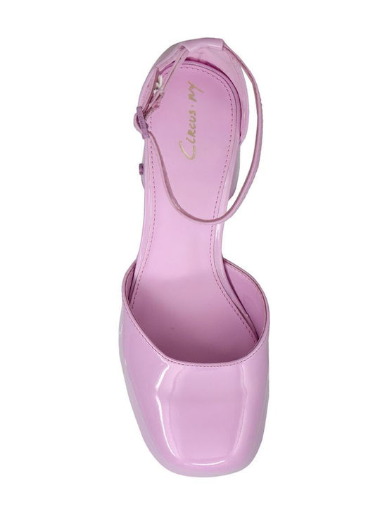 Pantofi cu toc cu Curea ORCHID HAZE