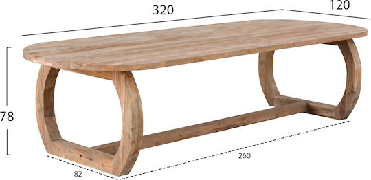 Τραπέζι 320x120x78 Φυσικό Τραπέζι 320x120x78 Φυσικό