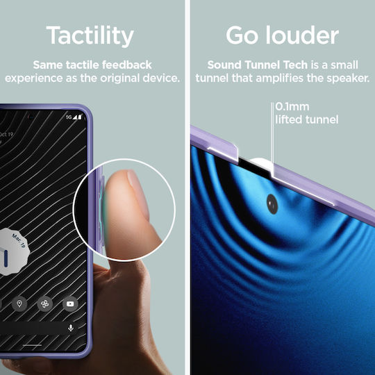 Spigen Thin Fit Back Cover Silicone Purple (Google Pixel 8 Pro)