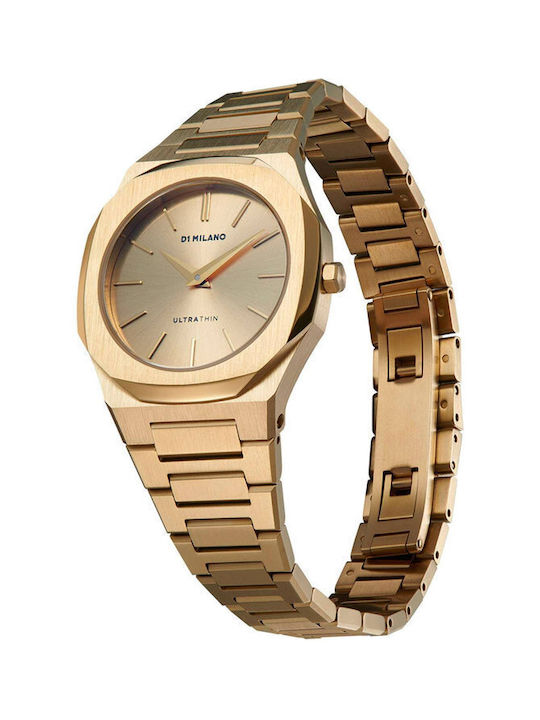 D1 Milano Uhr mit Gold Metallarmband