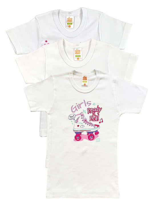Nina Club Kids' Undershirt Short-sleeved White